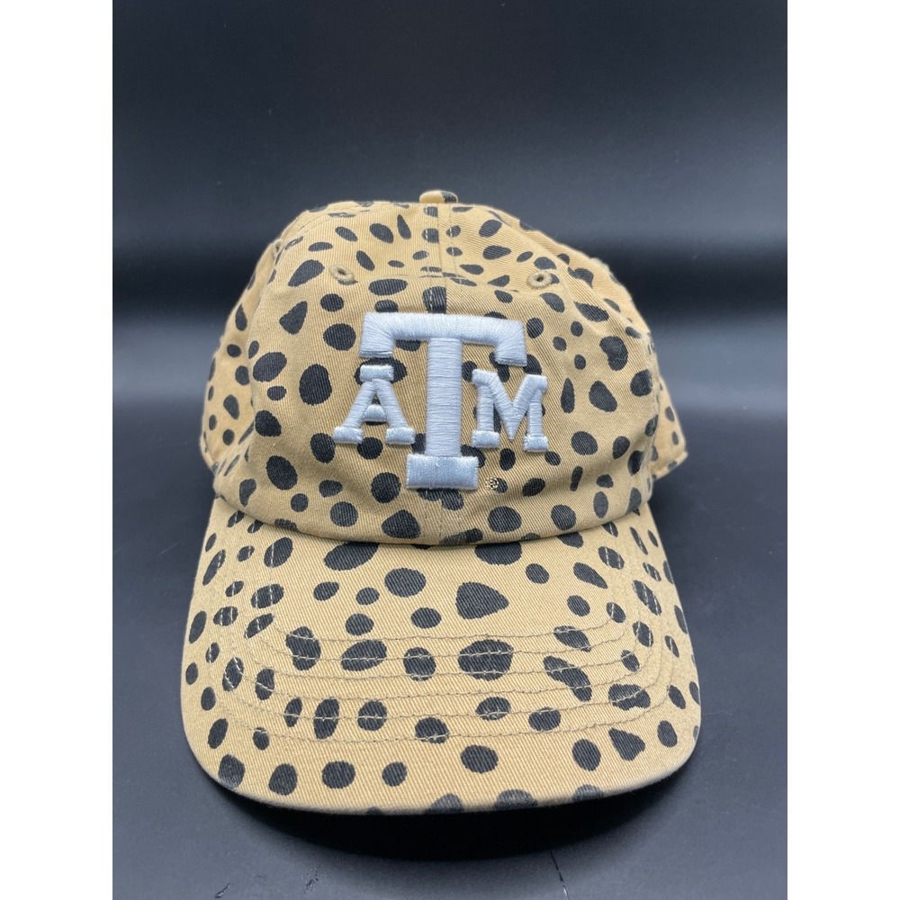 47 Brand Texas A&M Aggies Cheetah Print Hat ATM Adjustable Baseball Cap Tan